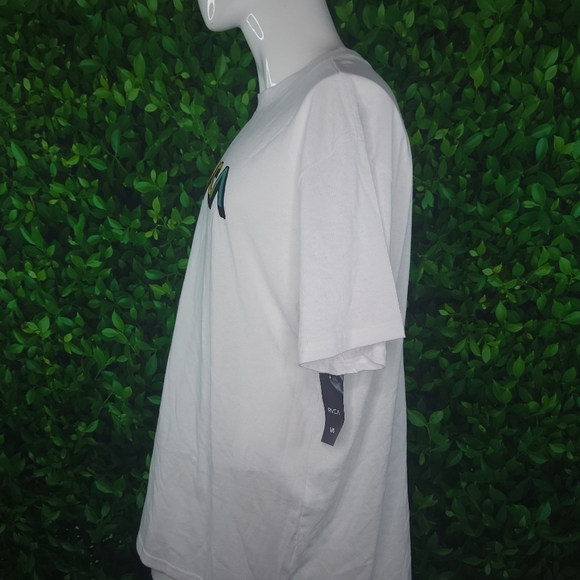 RVCA Men's White Day Shift Multi Colored Relaxed Fit T-Shirt- Size: 2X - NWT - Picture 4 of 7